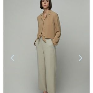 Oak + Fort cream pants